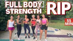 Full Body Strength RIP Workout | Get Lean Toned and Fit Fast | Dumbbell at Home Workout