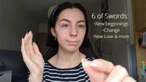 ASMR Reiki for  6 of Swords Energy ｜ Energy alignment, crystal healing,  soft spoken, plucking