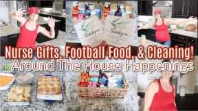 Putting Together Nurse Gifts, Football Food, & Cleaning Around The House Happenings! Laundry Too...