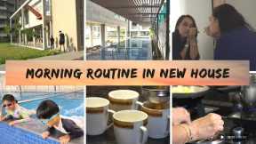 My Busy and Productive Morning Routine in NEW HOUSE | Mom of Two!