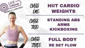 Virtual Workout Classes Free # 3 (2023) ➡️Classes Time Stamped In Description Box Below ➡️3 Classes