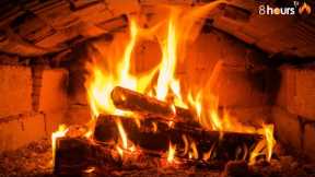 Cozy Fireplace atmosphere helps you relax, reduce stress (8 Hours No music)