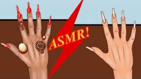 Skincare ASMR_ Hand pimples removal and dry skin care , Using hand cream and nail polish remover