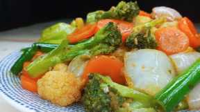 Chinese Vegetable Stir Fry | 10 Minutes Healthy Recipe | Weight Loss Recipe | Sauteed Vegetables