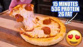 THIS HEALTHY AIR FRYER PIZZA MAKES LOSING WEIGHT 100X EASIER! | Easy Anabolic Recipe