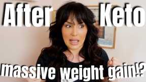 I quit keto... then this happend! rapid weight gain after quitting keto diet / Daniela diaries