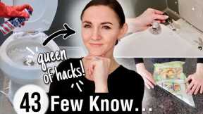 43 *NEW* Genius Life Hacks for an Easy Life! 😱 (clever DIY tips + tricks to save you money)