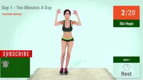 10 Minutes A Day Total Body Workout - Day 1 #health #weightloss #workoutathome #workout #weightloss