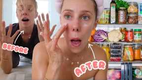 Healthy RESET! How i refresh EVERYTHING (skin, groceries, digestion, house)