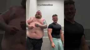 Man Accidently Walks Into Frame at Gym