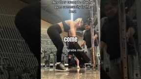 Man Help Women at Gym (@maddiewfitness)