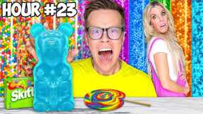 Last To Leave Candy Store Wins It