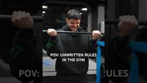 THE UNWRITTEN RULEBOOK #shorts #short #viral #gym #fitness