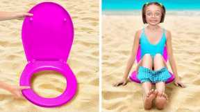 BEST SUMMER GADGETS FOR PARENTS🏖 What is Hidden in the Sand? Awesome Hacks For Beach☀️ by 123 GO!