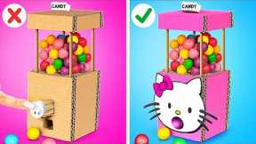 LAST MINUTE GIFT IDEAS🤩 || Must Try Parenting Hacks with Cardboard 📦 DIY Ideas by 123GO!