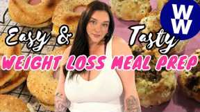WEEKLY WEIGHT LOSS MEAL PREP ON WW ( WEIGHT WATCHERS) WITH POINTS! Easy and tasty foods I love!