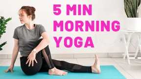 5 min GENTLE MORNING YOGA STRETCH | Full body yoga stretch |
