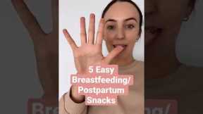 5 Breastfeeding snacks that you can eat with one hand and get that much needed energy!