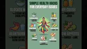 HEALTH HACKS FOR COMMON HEALTH ISSUES #healthhacks #wellnesstips #selfcareguide