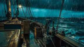 The Sounds of Rainstorms, Lightning, and Ocean Waves for Reduce Stress | Relax & Sleep in 3 Minutes