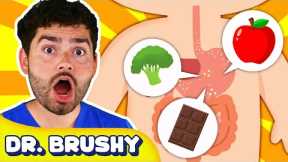 How Does The Digestive System Work? | Learn Healthy Habits for Kids with Dr. Brushy