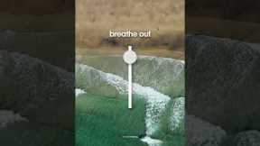 3-7 breathing reduces stress 🤍 #breathing