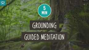 5 Minute Grounding GUIDED MEDITATION - Reduce Anxiety and Stress - Mini-Meditation