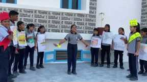 A skit done by students on eating healthy food.